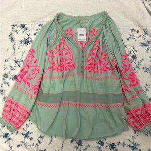 Free People, Peasant Blouse, Size Large, NWT